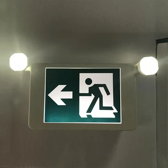 LED Running Man Combo Safety Exit Sign 2.4W Arrow Right Exit Sign Single & Double Face UL Listed 