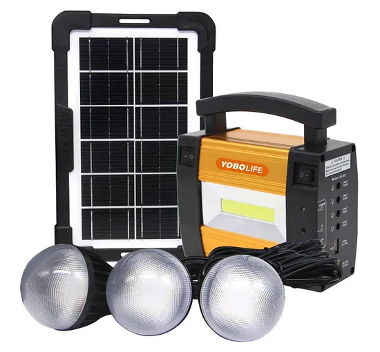 Functional Small Solar DC Lighting System with USB Mobile Charging Portable Solar Lighting Kits 