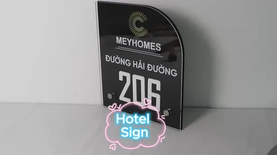 Custom Ezd Side Hanging Wall Mounted Illuminated Restroom Emergency Exit Wayfinding Sign 