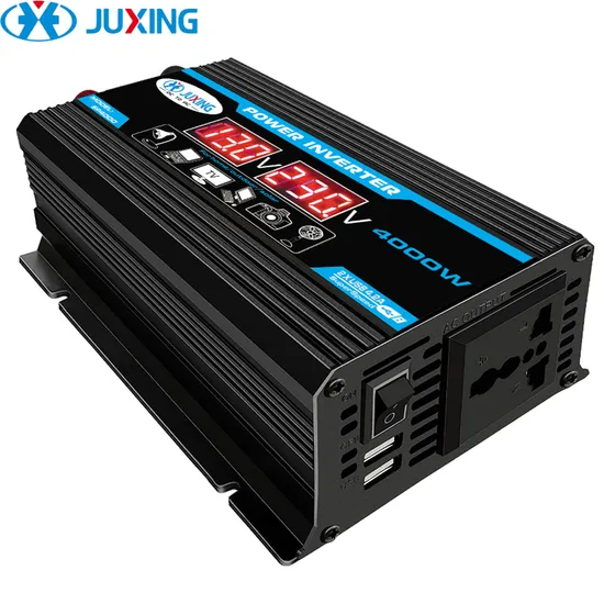 4000W Power Inverter DC12V to AC220V Power Converter with LED Display Dual USB Ports for Phone Charge Home Emergency Power Supply Outdoor Use 
