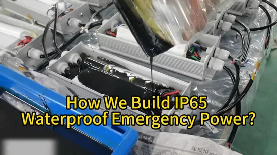 LED Emergency Power Kit with Aluminum Battery Enclosure Waterproof 