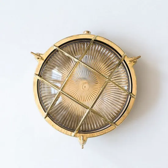 Nautical Brass Vintage Retro Wall Sconce Street Lighting Decorative Lamp Bulkhead Light 